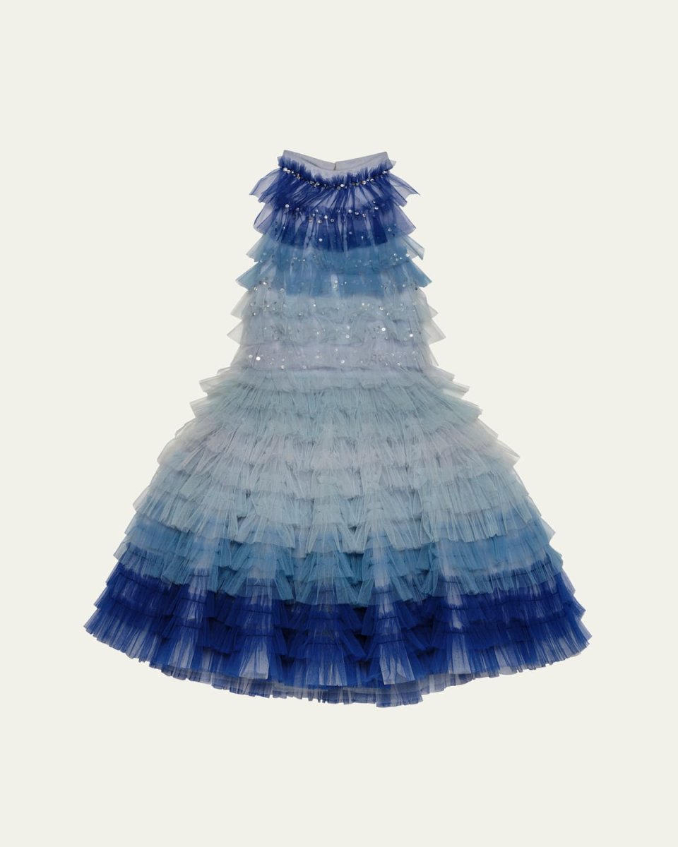Girl's Swim Club Sequined Tutu Dress, Size 3T-11